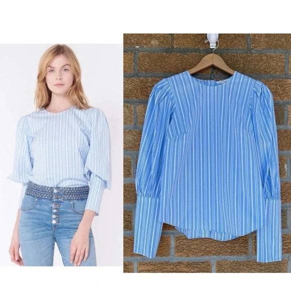 Veronica Beard Clarke Puff Sleeve Blouse NWT
size 2 - Picture 1 of 15